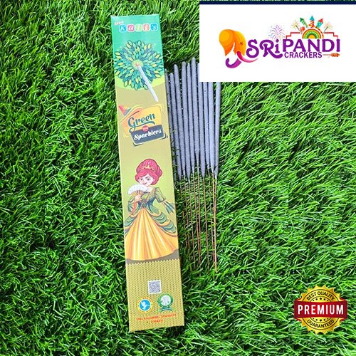15CM GREEN SPARKLERS